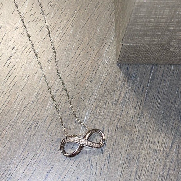 Authentic ZALES Diamond & Sterling Silver Necklace - Picture 4 of 6